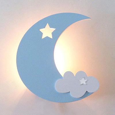 Taavita Kids Bedroom Wall Sconce Acrylic Cartoon Energy Saving LED Wall Lamp