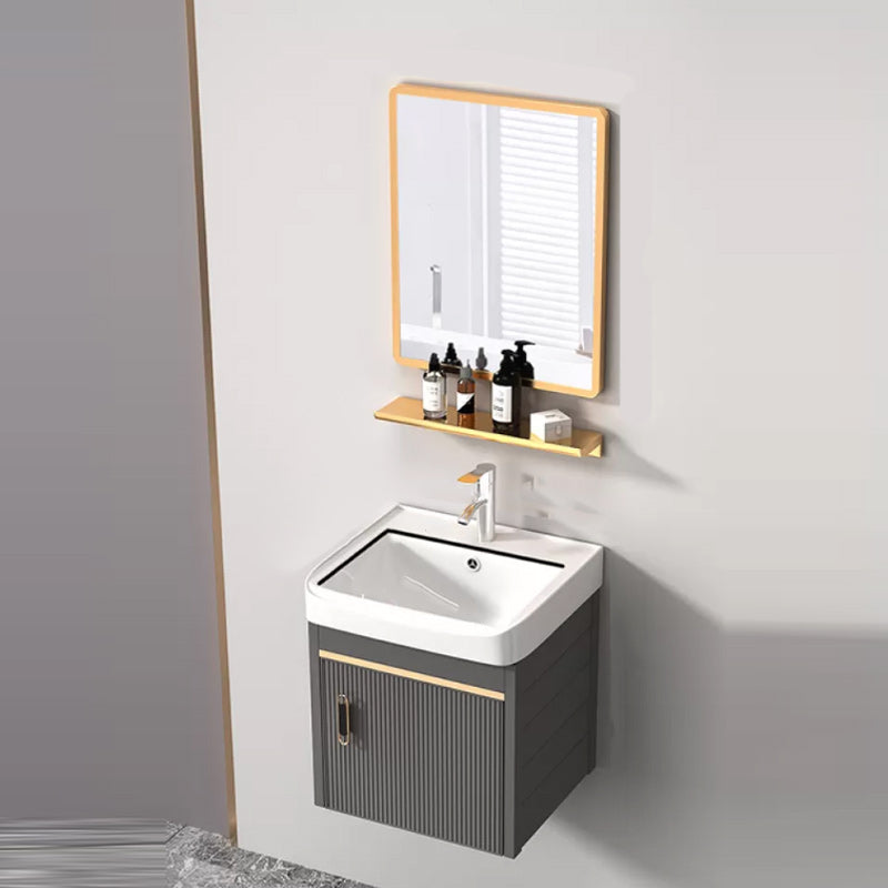 Wall Mount Bathroom Sink Vanity Glam Faucet Included Bathroom Vanity Clearhalo 'Bathroom Remodel & Bathroom Fixtures' 'Bathroom Vanities' 'bathroom_vanities' 'Home Improvement' 'home_improvement' 'home_improvement_bathroom_vanities' 1200x1200_654e055e-8582-402a-aac3-304a1f3a691e