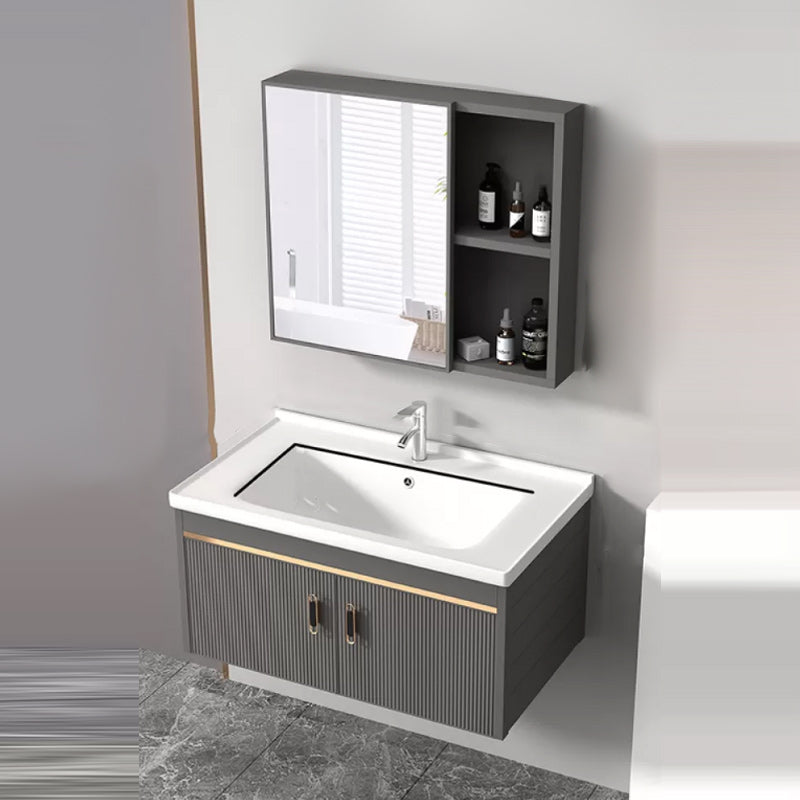 Wall Mount Bathroom Sink Vanity Glam Faucet Included Bathroom Vanity Clearhalo 'Bathroom Remodel & Bathroom Fixtures' 'Bathroom Vanities' 'bathroom_vanities' 'Home Improvement' 'home_improvement' 'home_improvement_bathroom_vanities' 1200x1200_9d2de424-79c1-46ac-a953-f91eb56b19c7