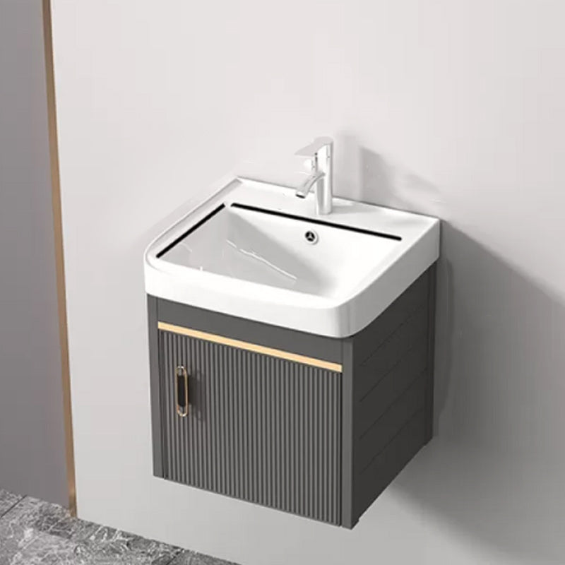 Wall Mount Glam Bathroom Sink Vanity with Faucet Included