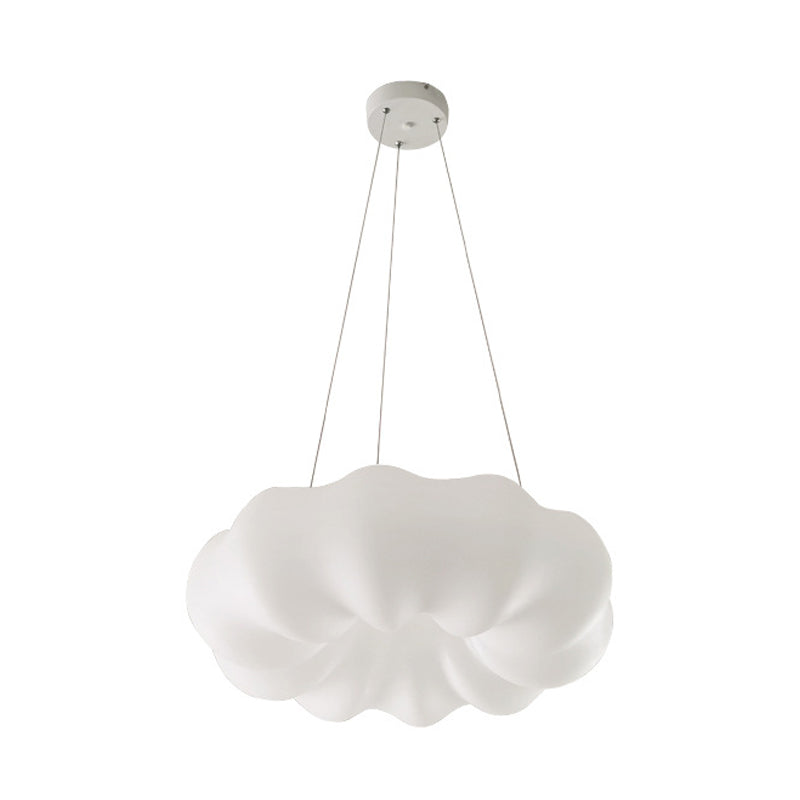 Taavita Bistro Pendant Lamp Plastic Minimalist Integrated LED White Hanging Ceiling Light