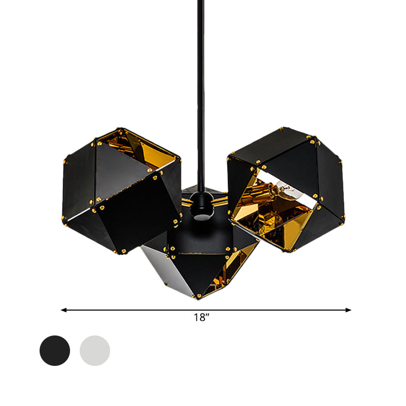 8/12 Heads of Modern Metal Chandeliers Bright, Diverse Black/White Dining Room Pendant Light by Taavita