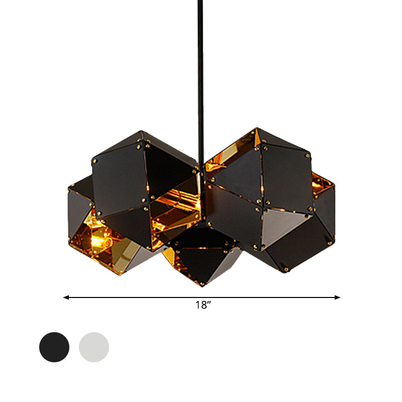 8/12 Heads of Modern Metal Chandeliers Bright, Diverse Black/White Dining Room Pendant Light by Taavita