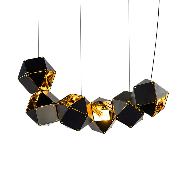 8/12 Heads of Modern Metal Chandeliers Bright, Diverse Black/White Dining Room Pendant Light by Taavita