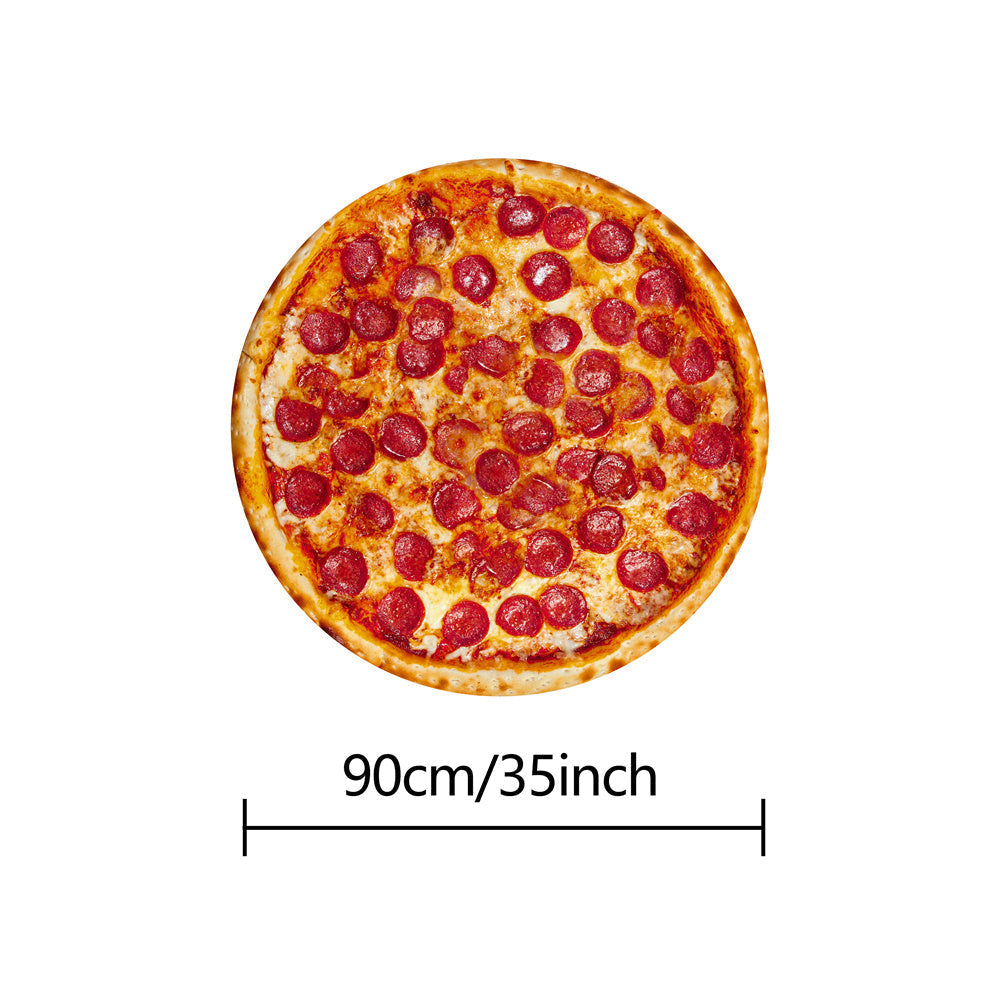 Taavita – Realistic Pepperoni Pizza Flannel Blanket – Soft & Comfortable, Unique Gift for Pizza Lovers