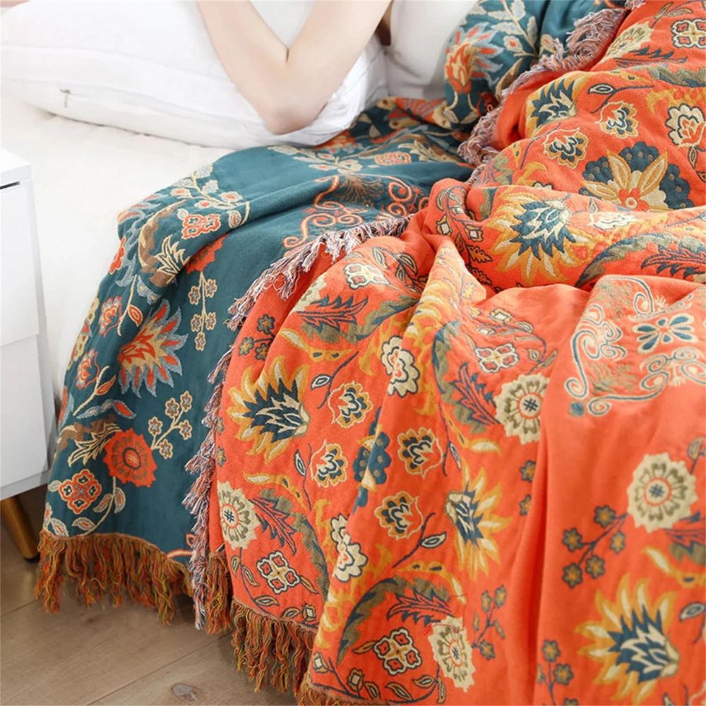 Taavita Dual-Sided Reversible Throw Blanket