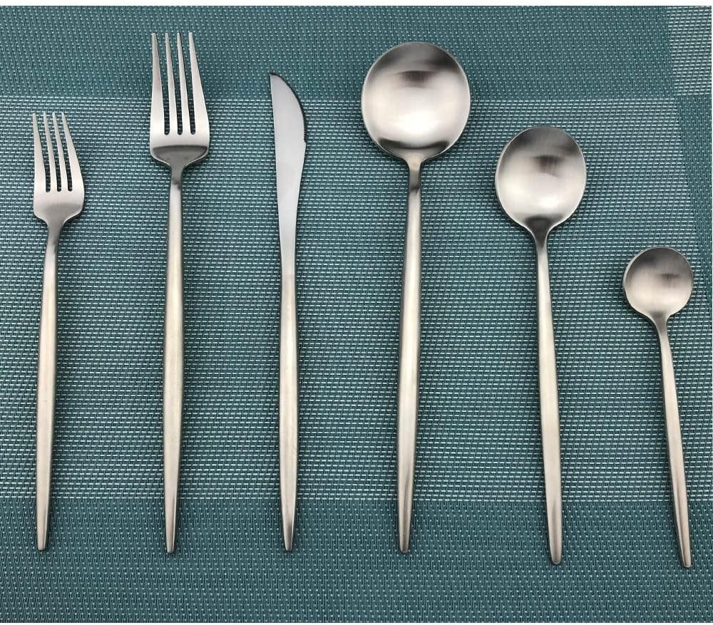 36 Piece Taavita Minimalist Stainless Steel Cutlery Set