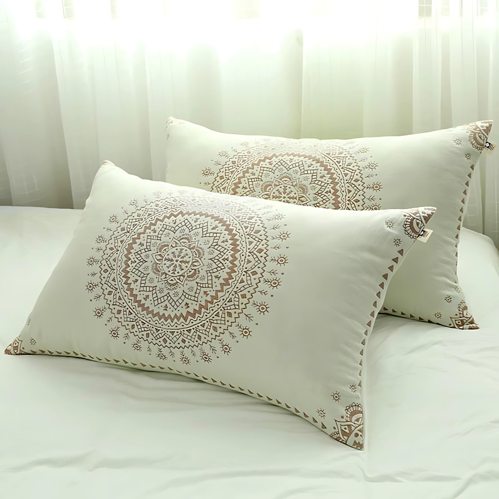 Taavita Soft Cotton Gauze Pillowcases (Set of 2)