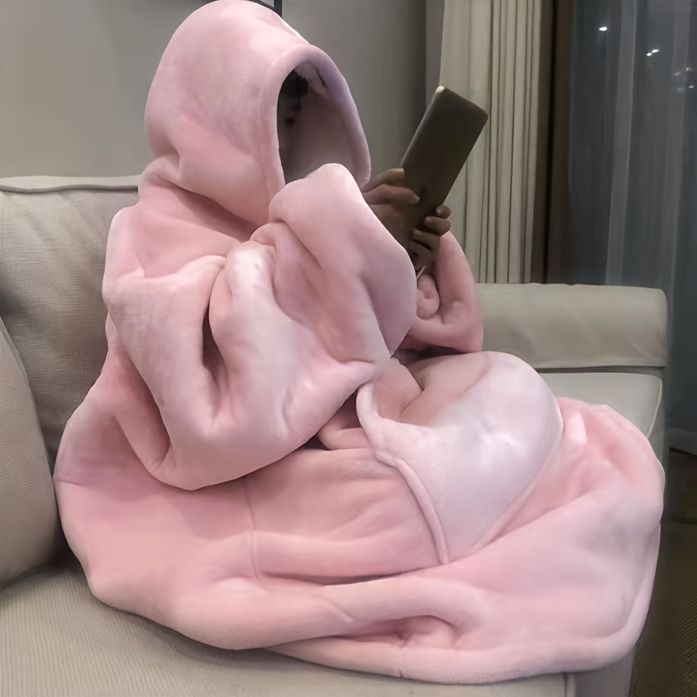 Taavita Oversized Hoodie Blanket – Portable Sherpa Fleece – Soft Pullover for Ultimate Comfort