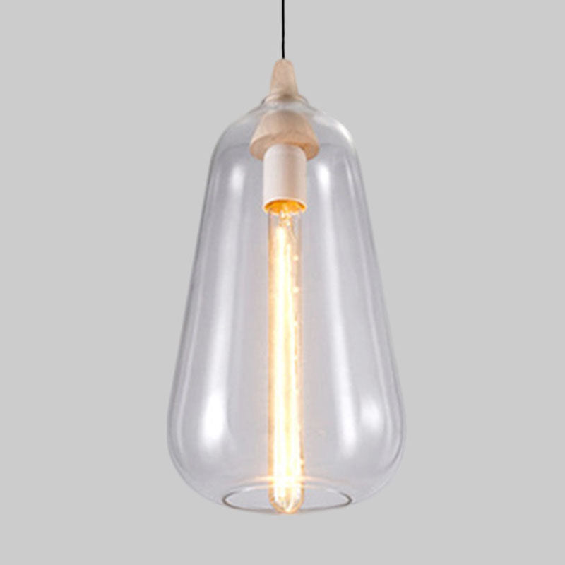 Taavita Pendant Light Contemporary Smoky Amber White Glass 1 Light Dining Room Hanging Ceiling Lamp