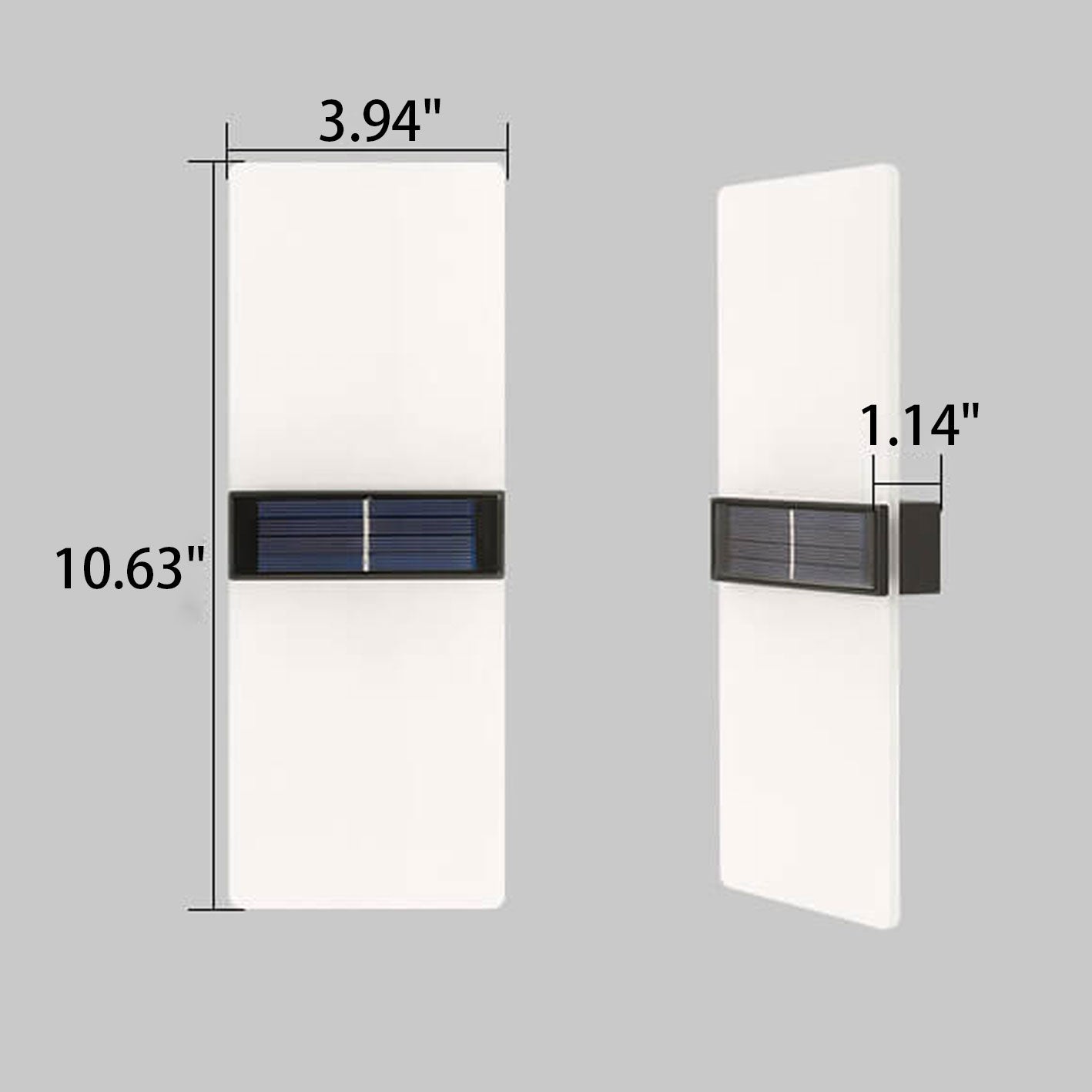 Taavita Waterproof Acrylic LED Solar Wall Light Lamp Outdoor Light