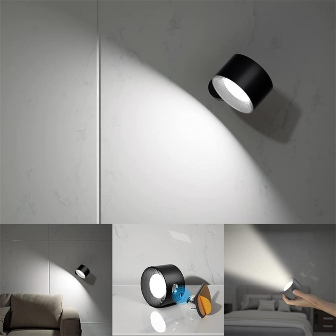 Taavita | Cordless Rechargeable 360° Wall Lamp