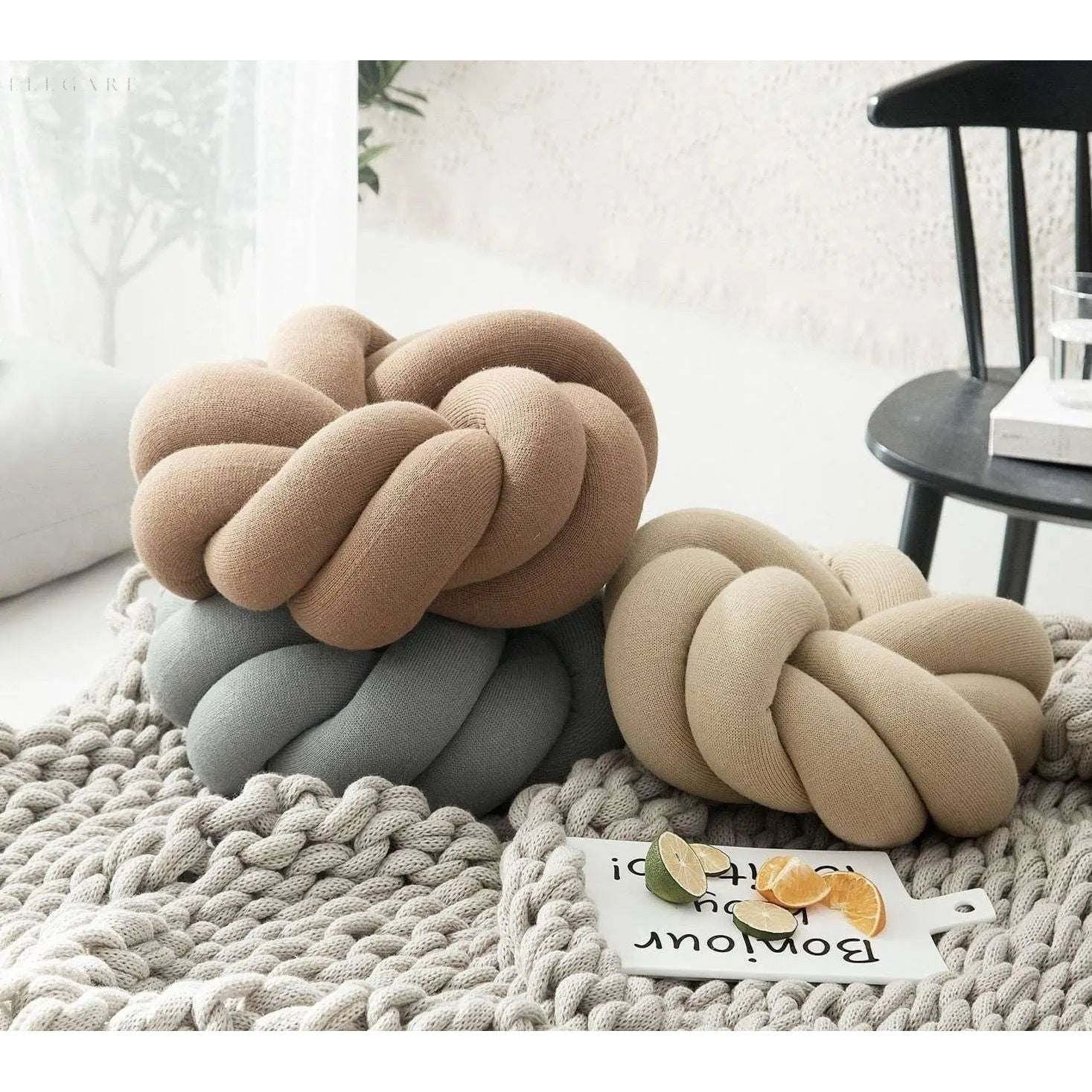 Cotton Knot Pillow - Taavita - Exceptional Comfort and Style for Your Home