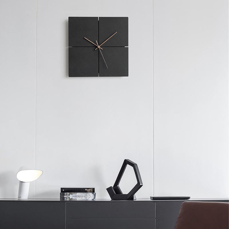 Taavita Concrete Wall Clock Series: Eco-Friendly MDF & Walnut Hands