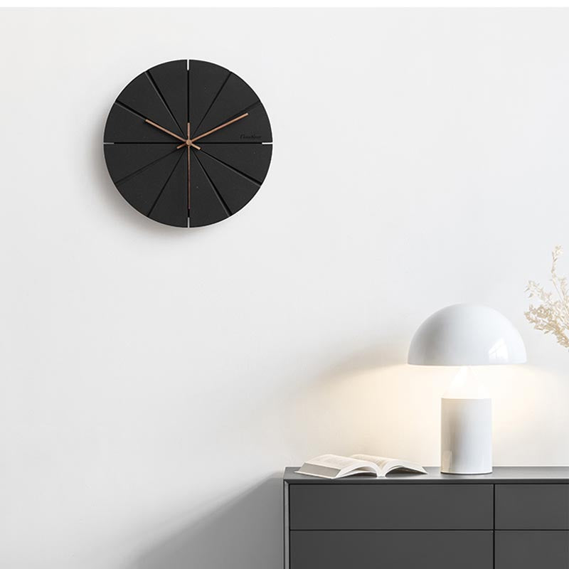 Taavita Concrete Wall Clock Series: Eco-Friendly MDF & Walnut Hands