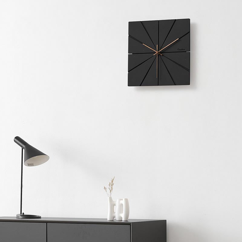 Taavita Concrete Wall Clock Series: Eco-Friendly MDF & Walnut Hands