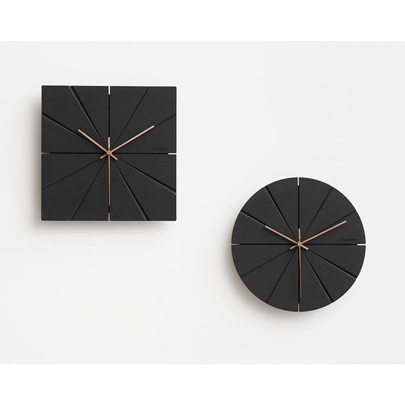 Taavita Concrete Wall Clock Series: Eco-Friendly MDF & Walnut Hands