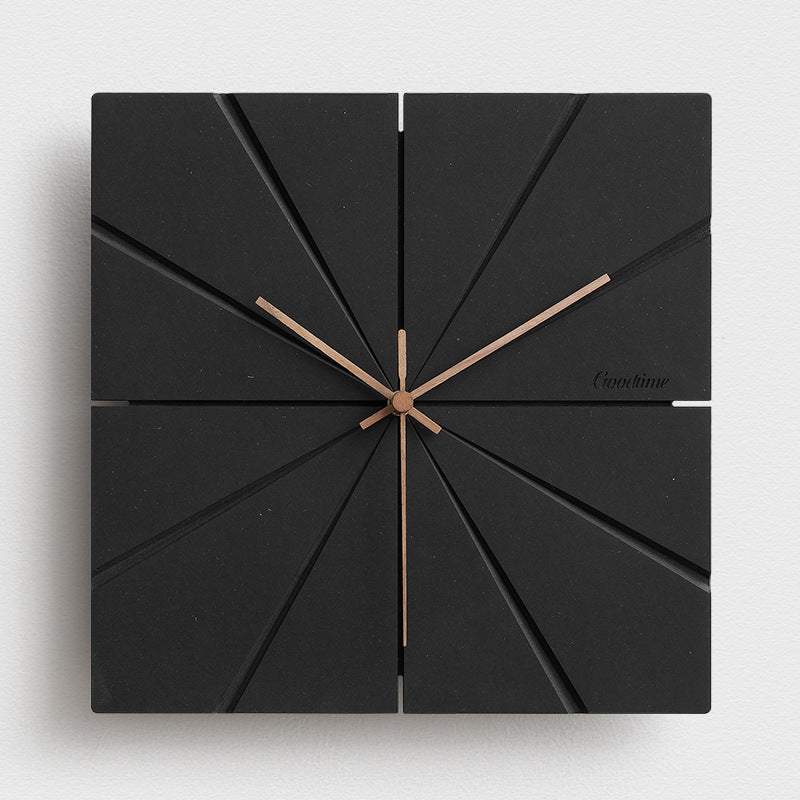 Cross Concrete Wall Clock in Round and Square Shapes