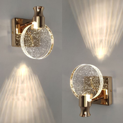 Taavita | Round Crystal Wall Lamp - Elegant Design for Your Home