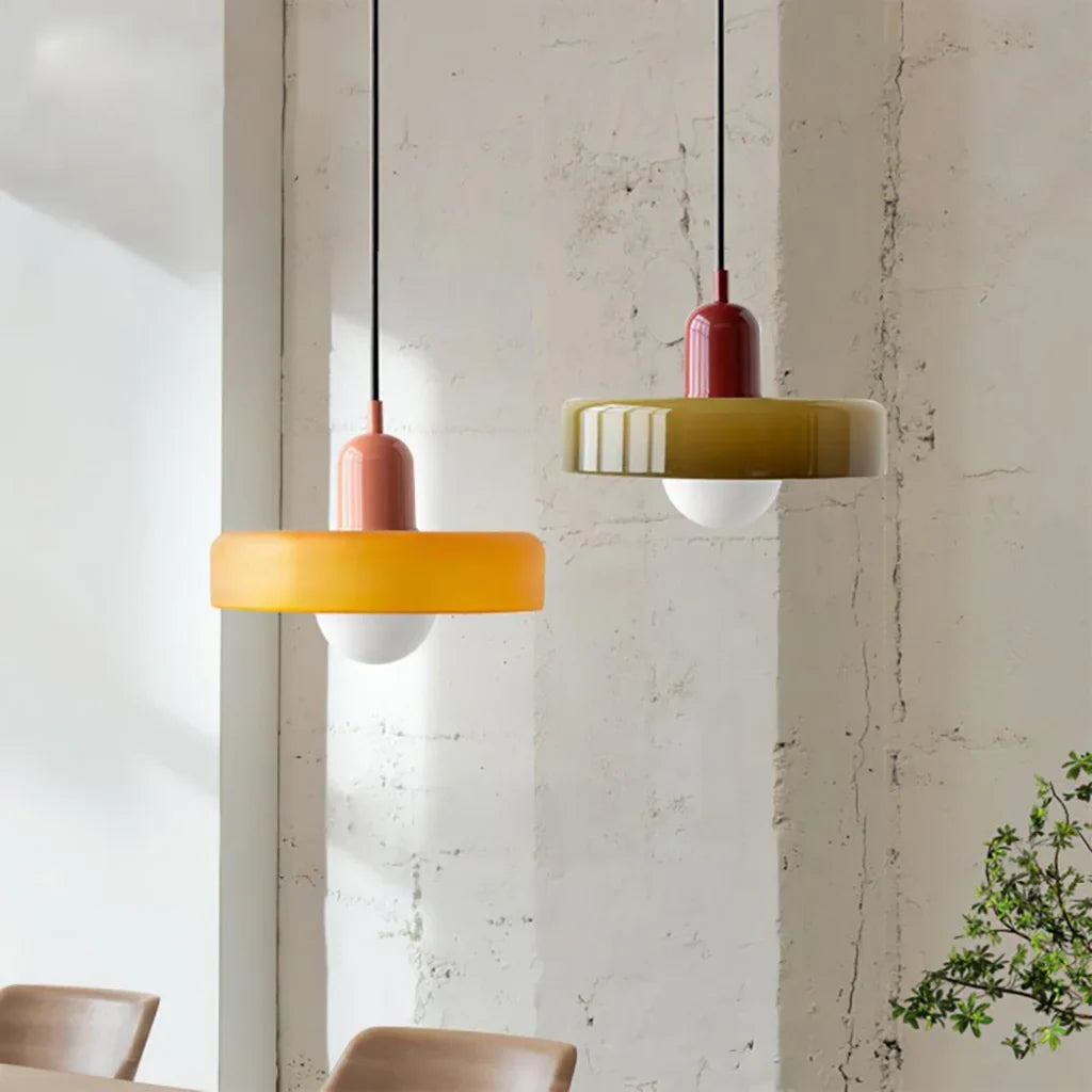 Taavita Pendant Light with Glass Disc Ball Hanging Lamp