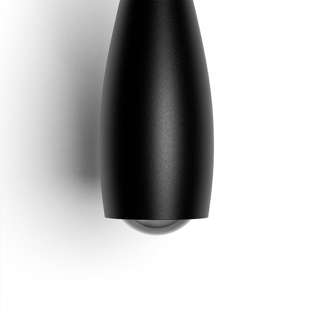 Taavita Minimalistic Pendant Light Drop Shape Black