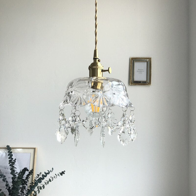 Taavita | Elegant Crystal Glass Pendant Light