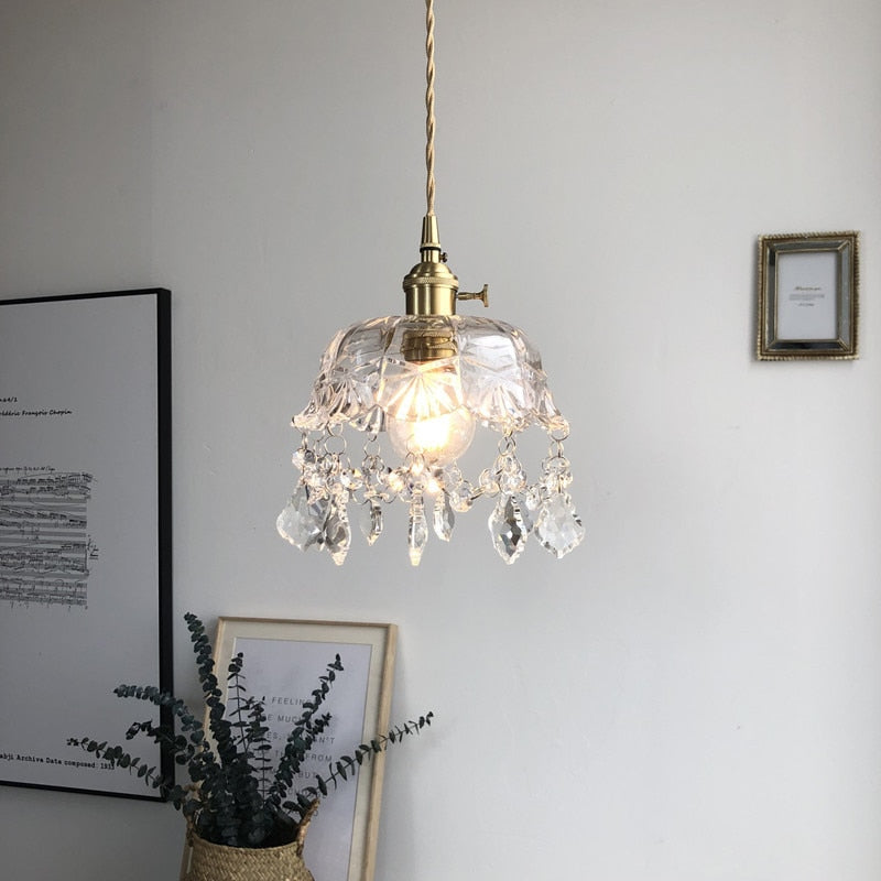 Taavita | Elegant Crystal Glass Pendant Light