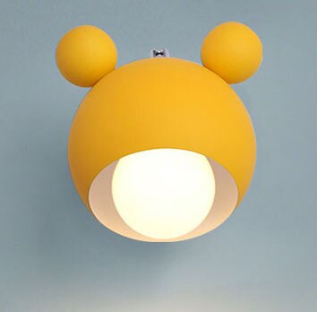 Wall Lamp for Children's Room Wood Bear