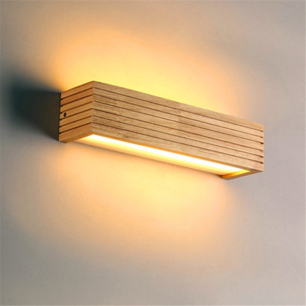 Taavita Wall Lamp Interior Wood with Unique LED Lighting