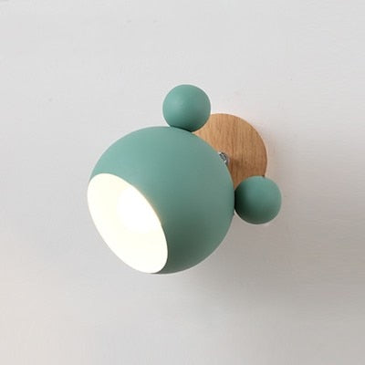 Wall Lamp for Children's Room Wood Bear