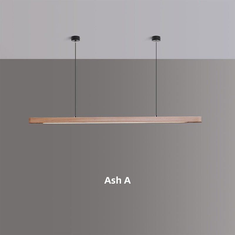 Taavita Ceiling Light Wood Design – Elongated LED Pendant Lamp for a Warm Atmosphere