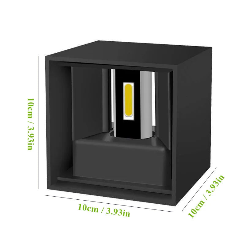 Square Black Wall Lamp - Elegant and Stylish Lighting for Your Home