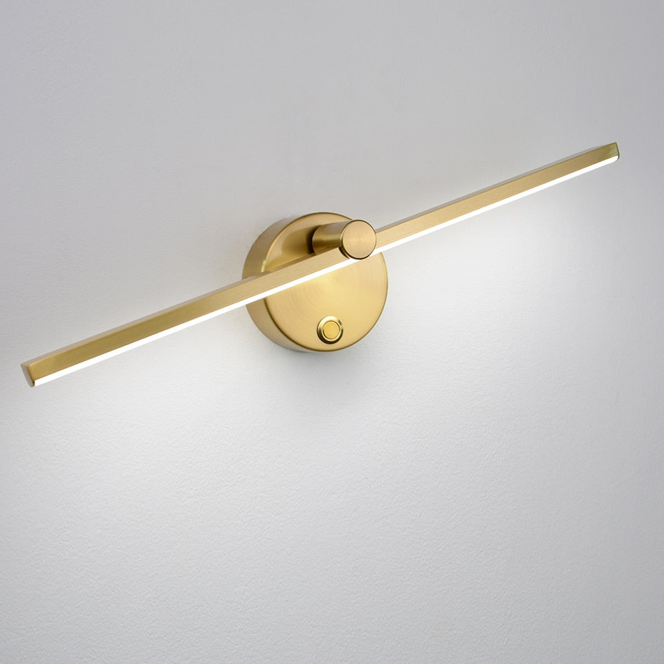 Taavita Gold Wall Lamp with Swivel Arm