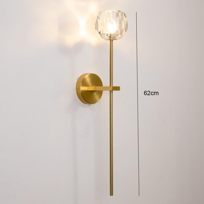 Taavita Wall Lamp LED Bright – Vintage Gold Blossom Design