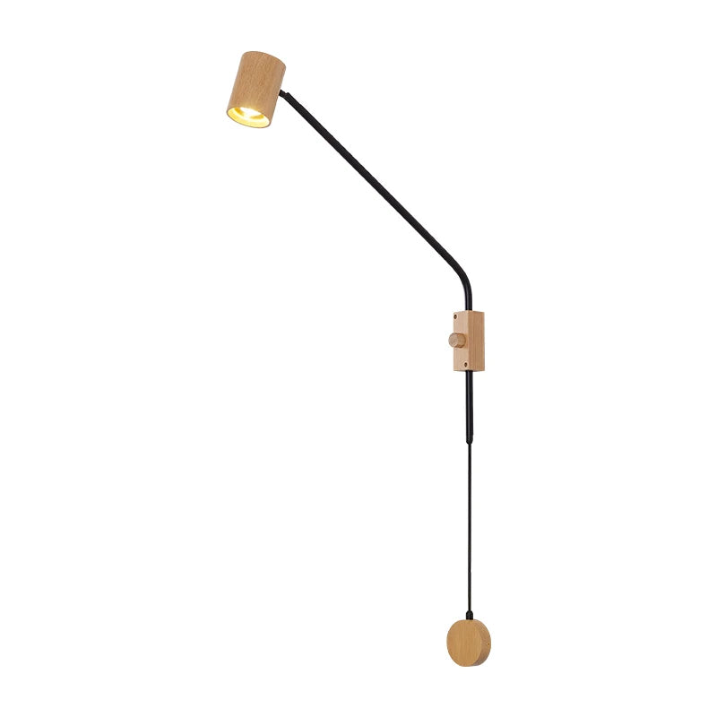 Taavita Wall Lamp Wood with Swivel Arm