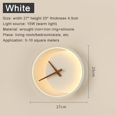 Taavita Wall Lamp Hallway – Practical Wall Clock for Your Apartment