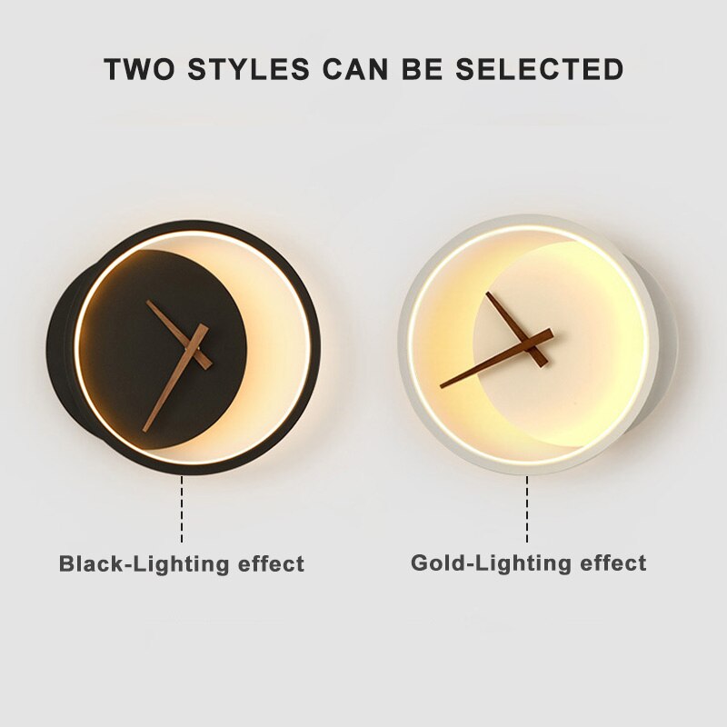 Taavita Wall Lamp Hallway – Practical Wall Clock for Your Apartment