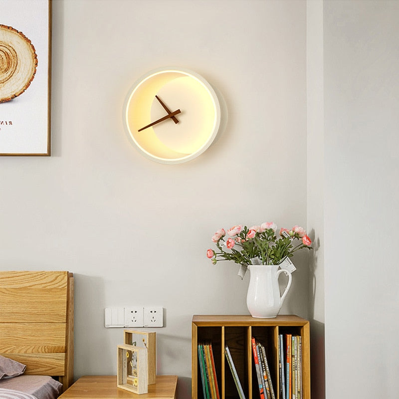 Taavita Wall Lamp Hallway – Practical Wall Clock for Your Apartment