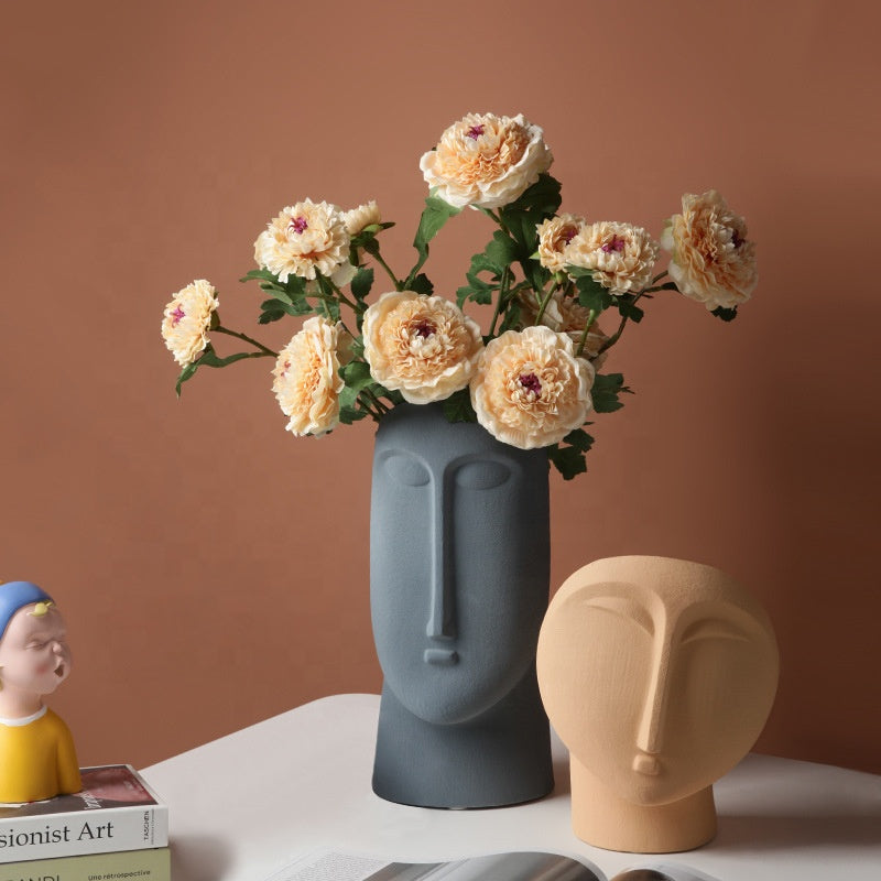 Taavita Face Ceramic Flower Vase