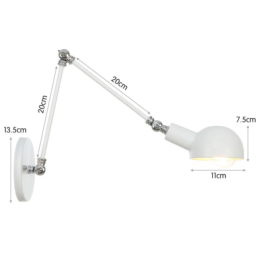 Taavita White Extendable Wall Lamp