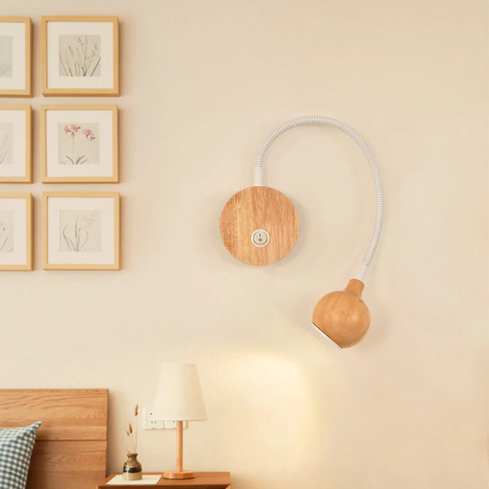 Taavita Wall Lamp Wood Bedroom