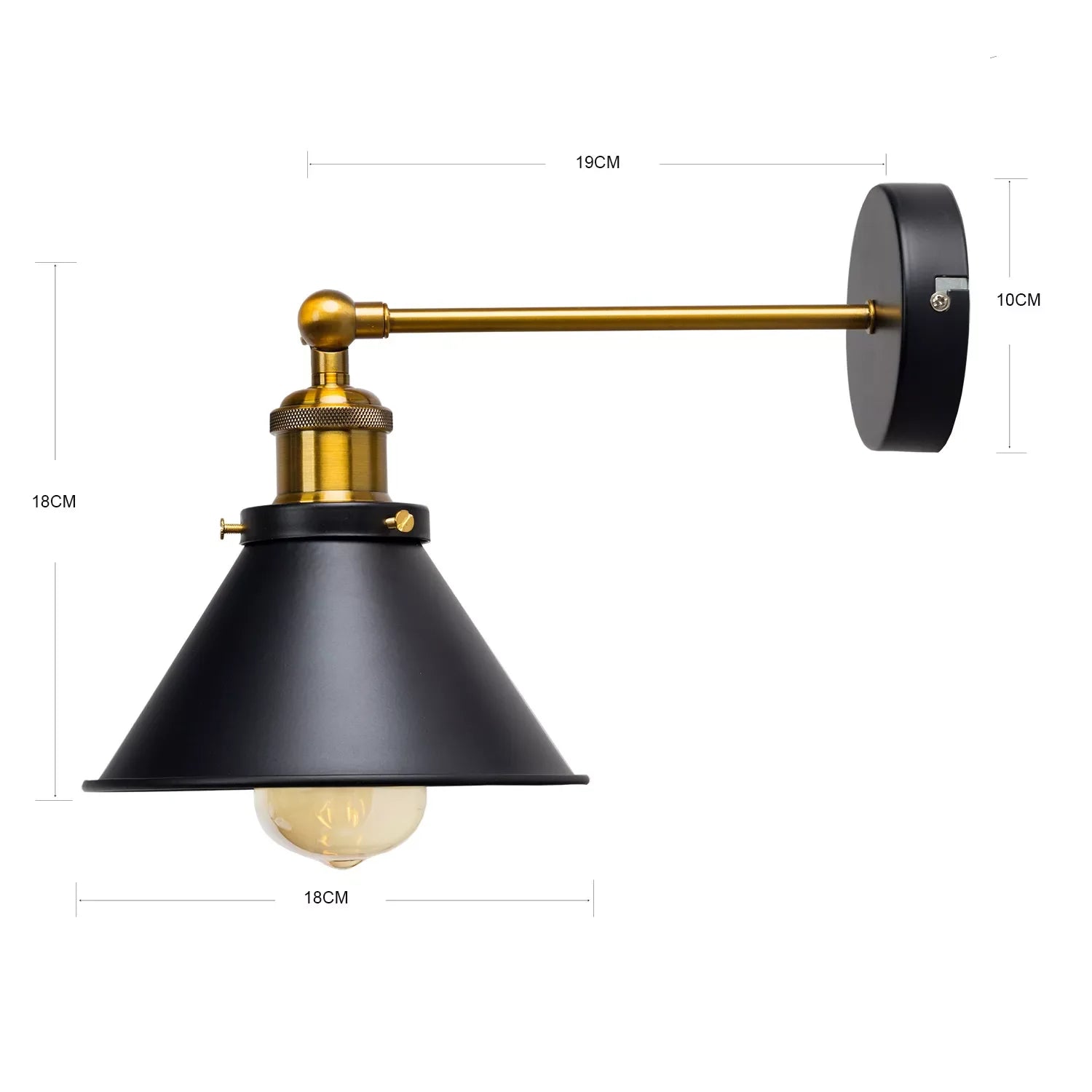 Taavita Retro Wall Lamp for Indoor Use