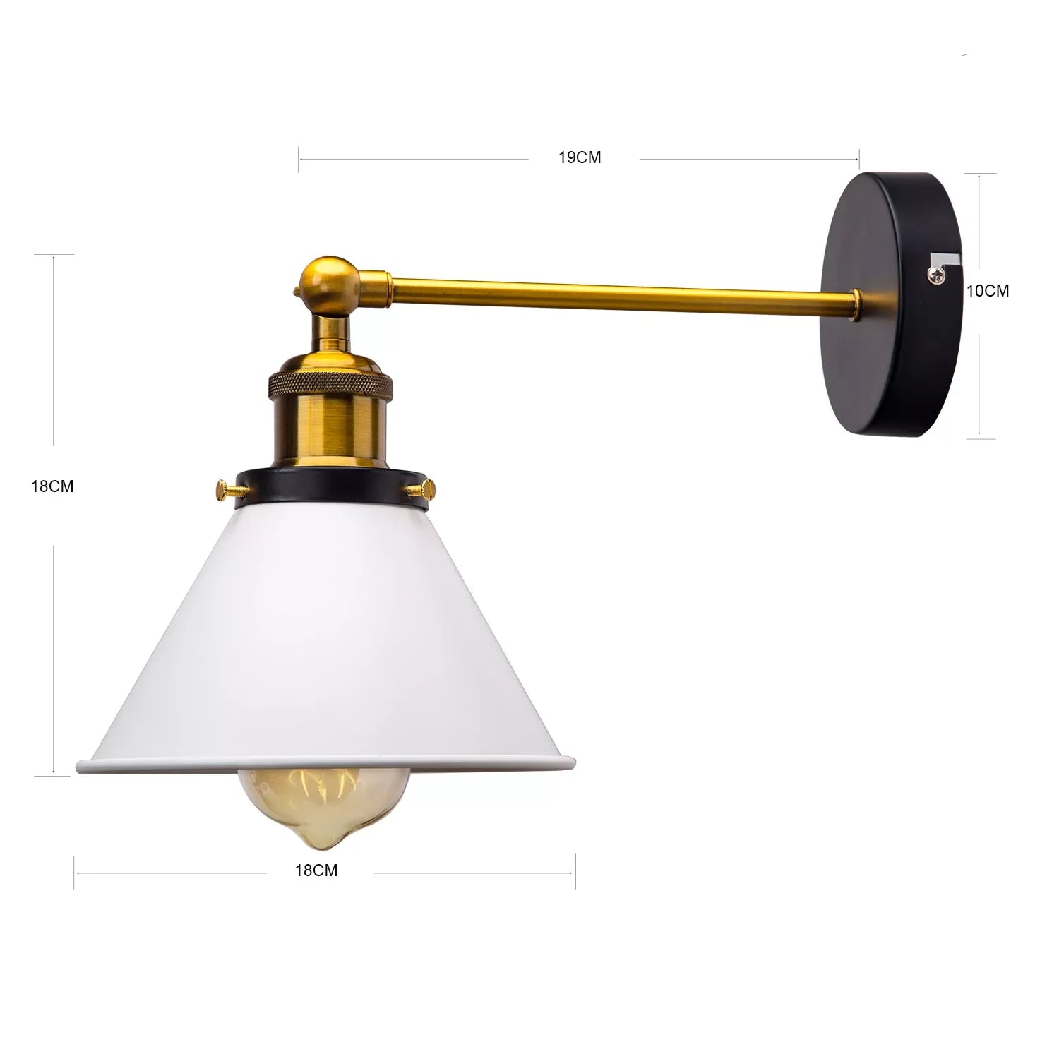 Taavita Retro Wall Lamp for Indoor Use