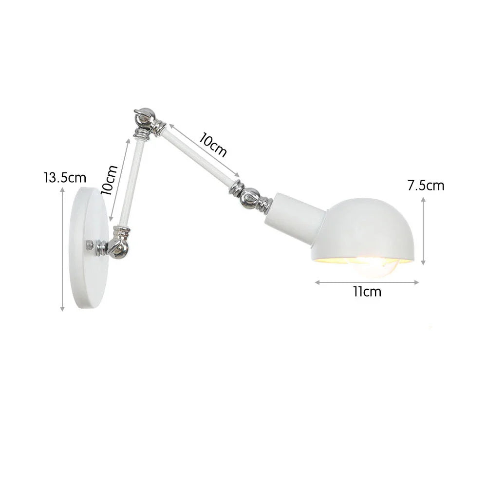 Taavita White Extendable Wall Lamp