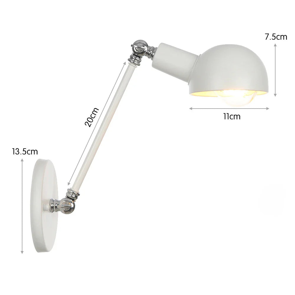 Taavita White Extendable Wall Lamp