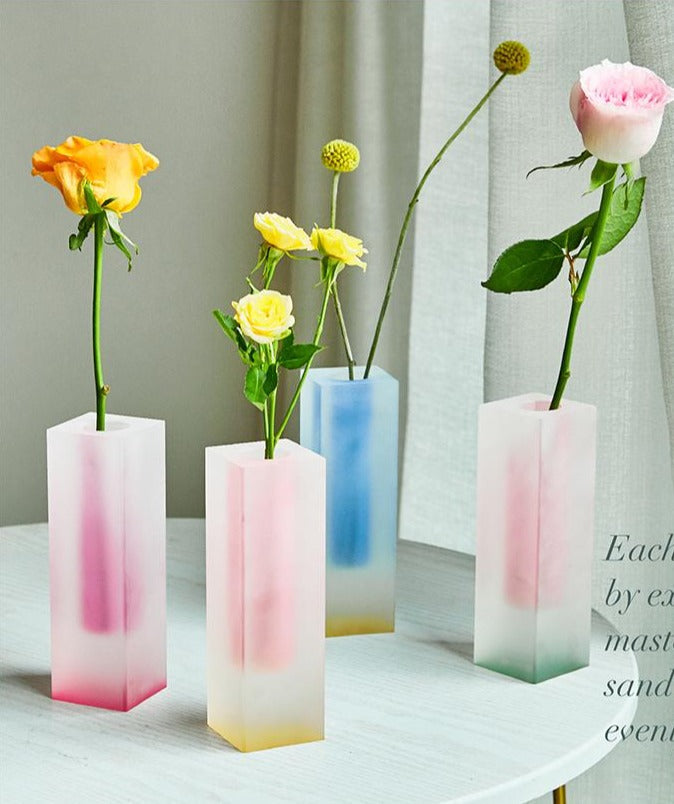 Modern Prism Acrylic Vase & Organizer for Desktop