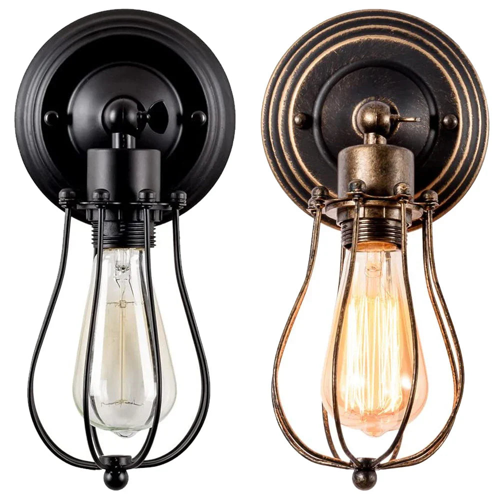 Taavita Vintage Retro Industrial Wall Lamp