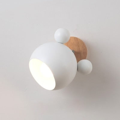 Wall Lamp for Children's Room Wood Bear