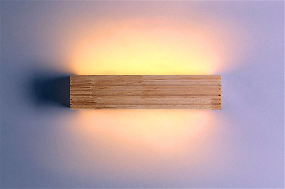 Taavita Wall Lamp Interior Wood with Unique LED Lighting