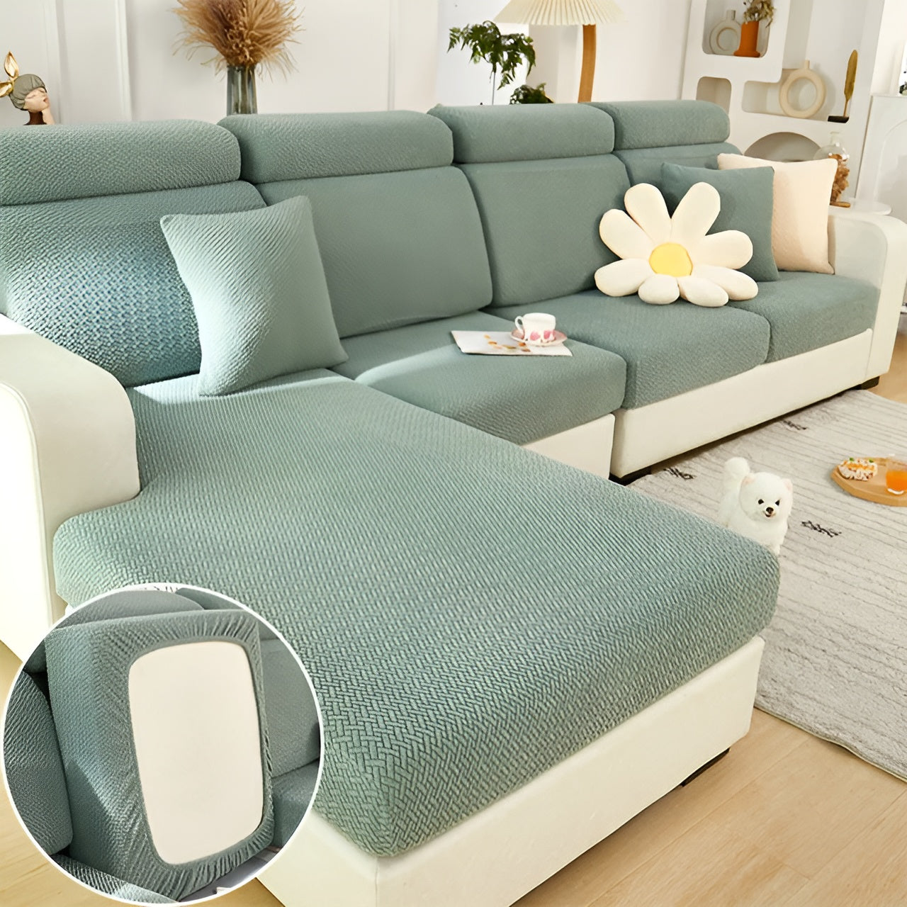 Taavita Sofa Cover - 360° Full Protection Cushion Cover